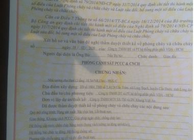 CÔNG TY THIẾT KẾ THẨM DUYỆT PCCC CHO NHÀ XƯỞNG